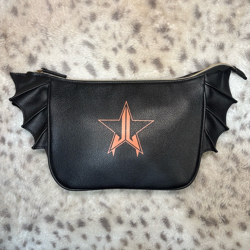 JEFFREE STAR COSMETICS BLACK BAT WING MAKEUP BAG NWOT